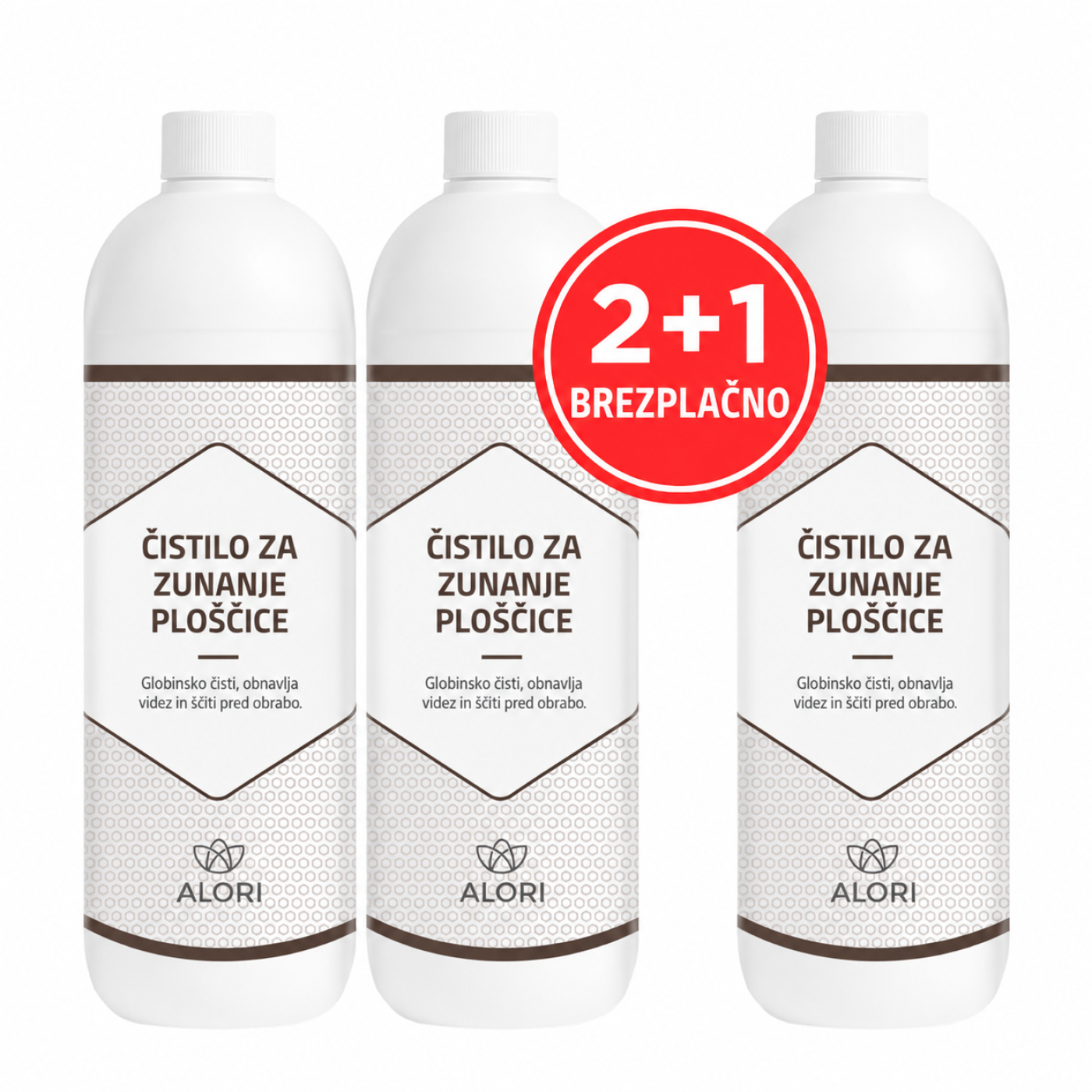 Čistilo za zunanje ploščice 2+1 gratis