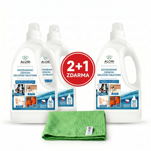 Odstranjevalec vonjav z oblačil 3 kos za ceno 2 kos + dodatno krpa 40x40 cm gratis