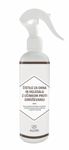Čistilo za stekla in ogledala z učinkom proti rosenju
