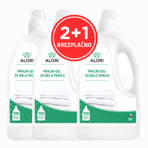Pralni gel za belo perilo 3 l 2+1 gratis